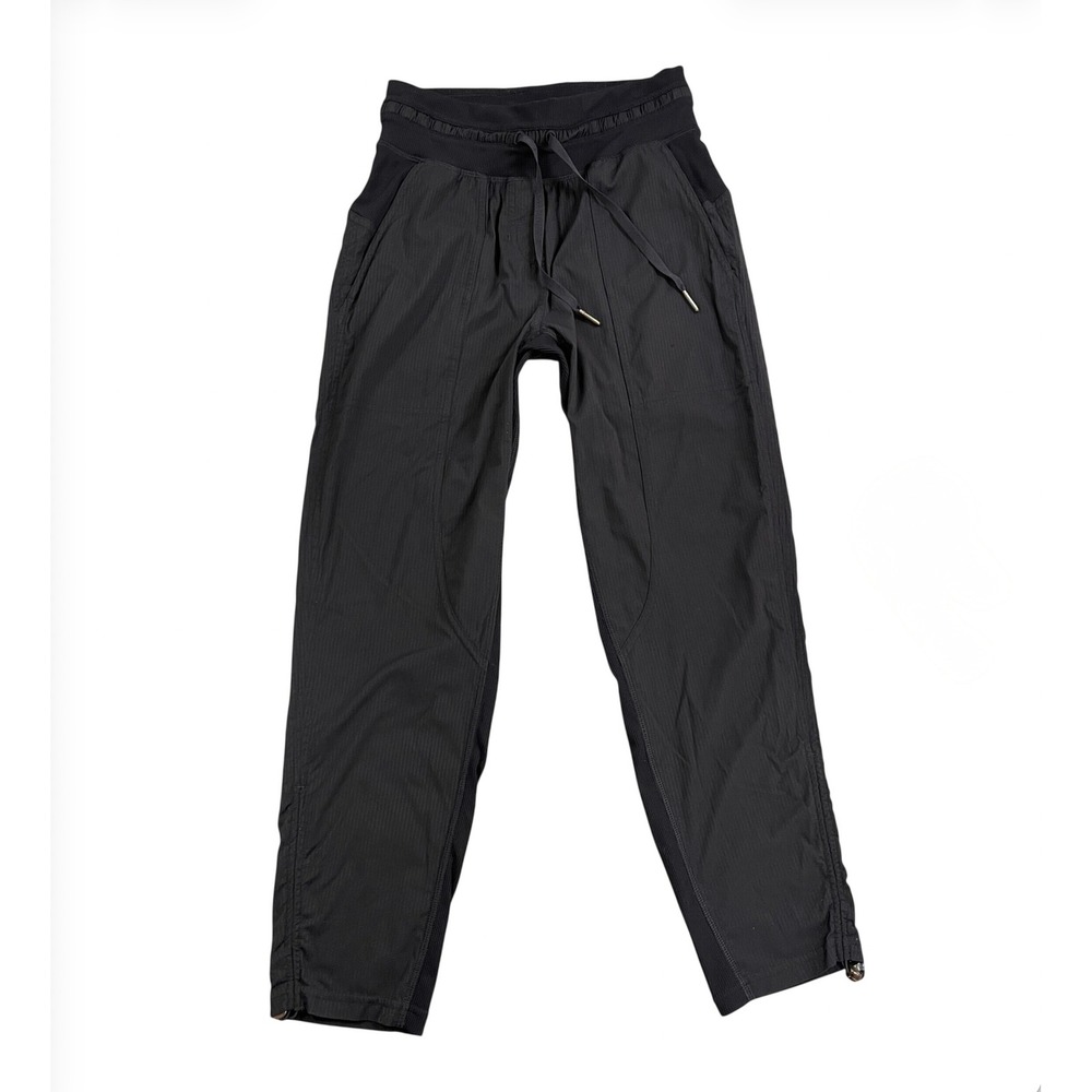 Lululemon Dance Studio Crop 25" Swift Mid Rise Pants Womens 0 Black Jogger